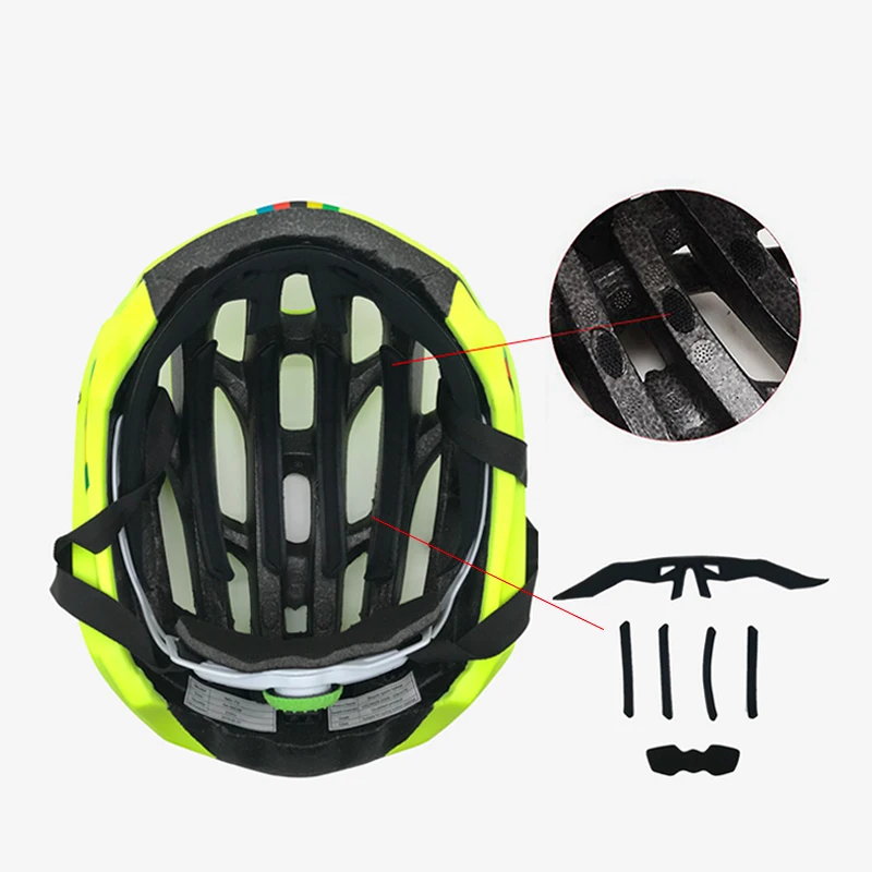 Велосипедный шлем красный светильник светодиодный capacete ciclismo дорожный горный велосипед шлем ультра светильник EPS гоночный взрослый велосипедный шлем Запасная часть