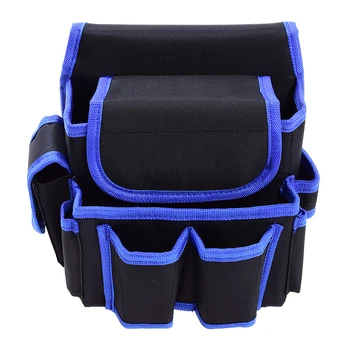 

Tool Waist Bag Heavy Duty Oxford Belt Pouch Pack Tool Organizer with Multi Pockets Adjustable Belt for Maintenance Electrician