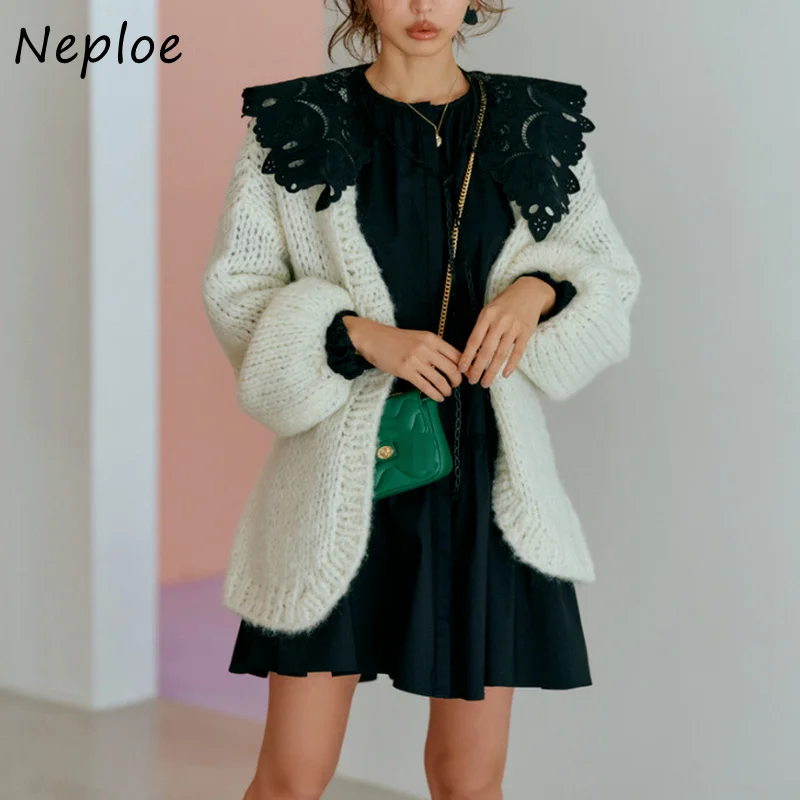 Новые Японские Женские платья Neploe милые кавайные халаты однотонные