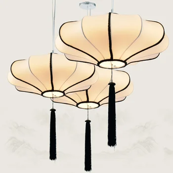 

Chinese cloth classical imitation cloth pendant light dining room hotel restaurant shop wedding red lanterns Hot pot lamps ZS134