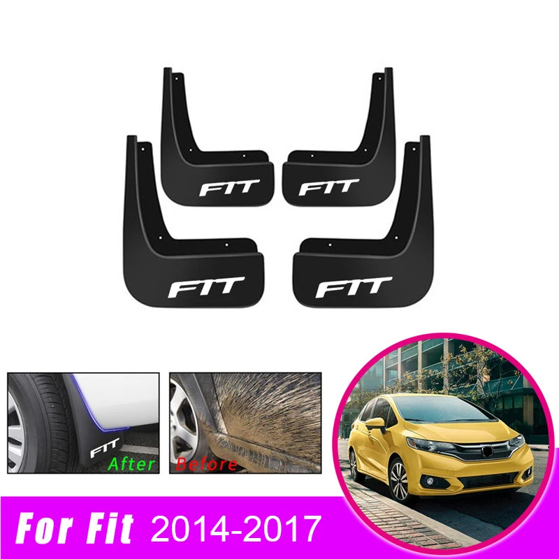 4pcs Car Mudflaps Front Rear Fender Flares Mud Flaps Splash Guards Auto