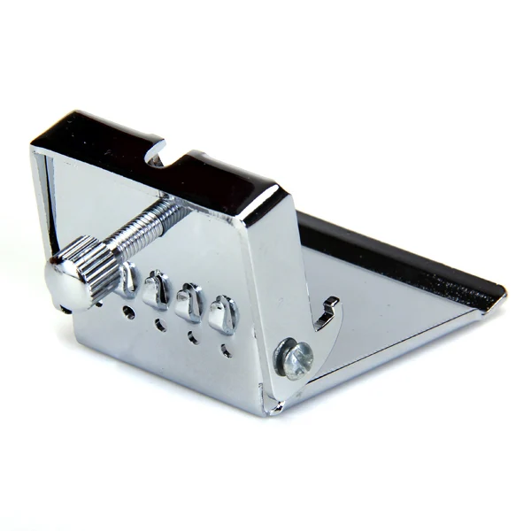 Chrome Clamshell Tailpiece Plate for 5 String Banjo+Single Leg Banjo Armrest