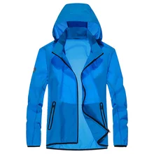 Весна и лето солнцезащитный дышащий ультра-тонкий Быстросохнущий Мужская Верхняя одежда альпинистский анти москитный фанат одежды хладагент