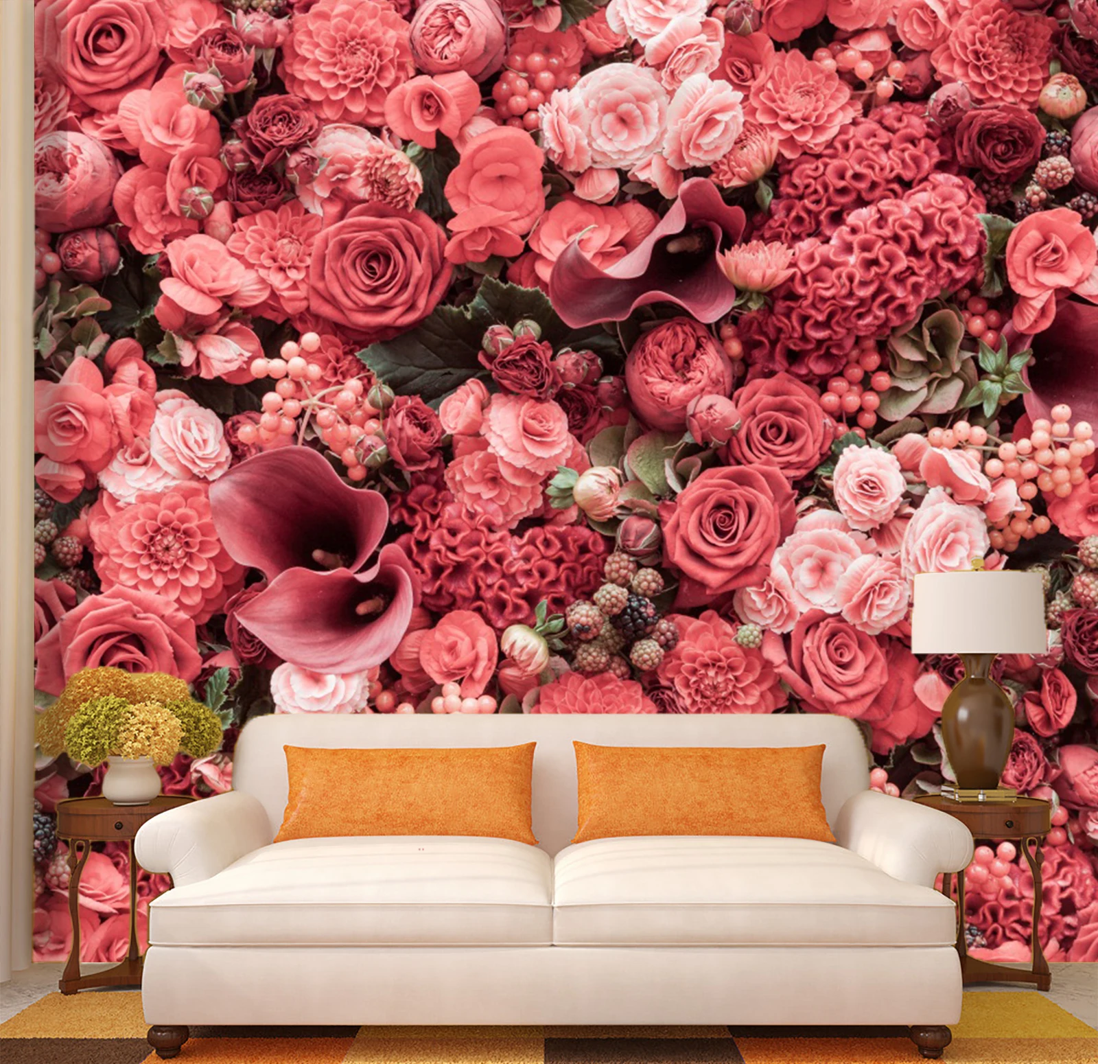 

[Self-Adhesive] 3D Flower wall 34259 Wall Paper mural Wall Print Decal Wall Murals