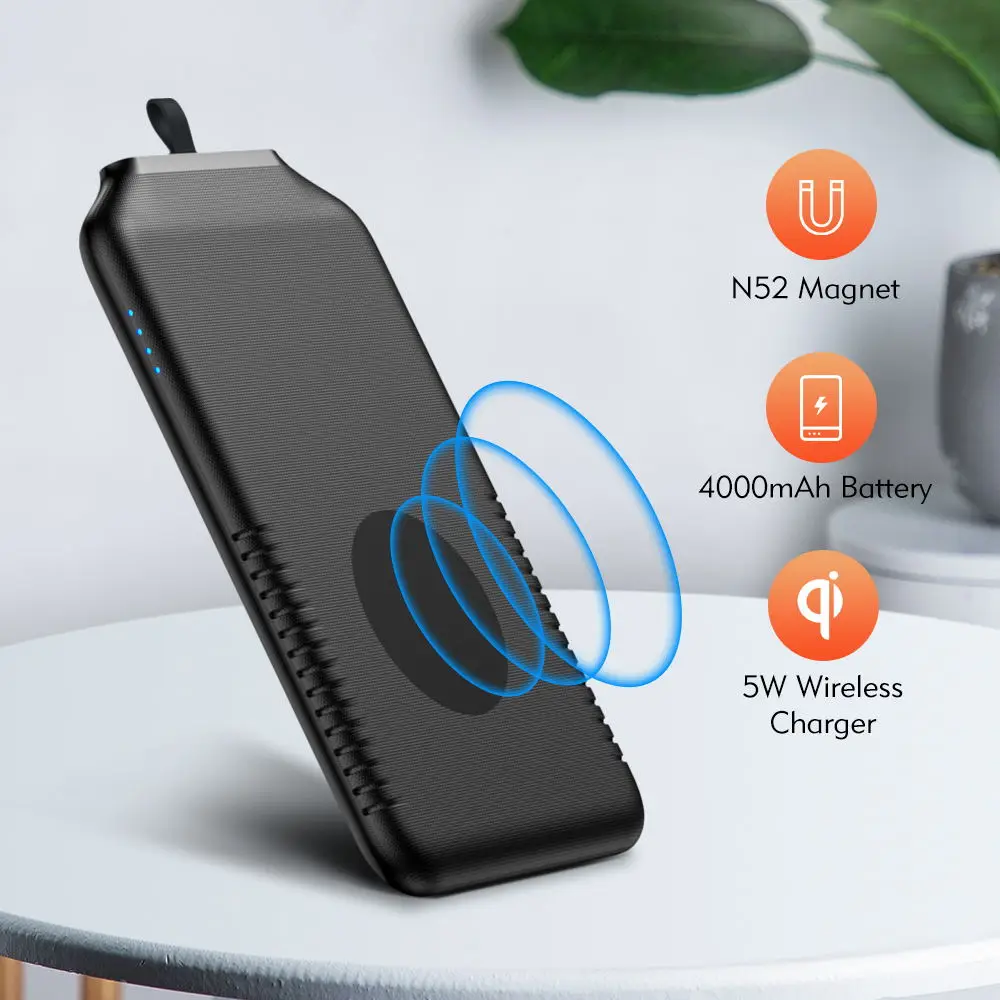 YKZ 4000mAh wireless charger power bank portable ultra-thin wireless charging powerbank for iPhone12 Samsung YKZ 4000mAh wireless charger power bank portable ultra-thin wireless charging powerbank for iPhone12 Samsung