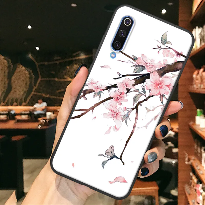 pink flower2 Роскошный чехол с цветочным рисунком из мультфильма, чехлы, cover, case, чехол на редми 8 ноут 8T чехол Xiaomi Redmi-Note-8-Pro Мягкий силиконовый чехол для задней панели redmi note8t xiomi бампер чехол редми нот 8 про - Цвет: pink flower2