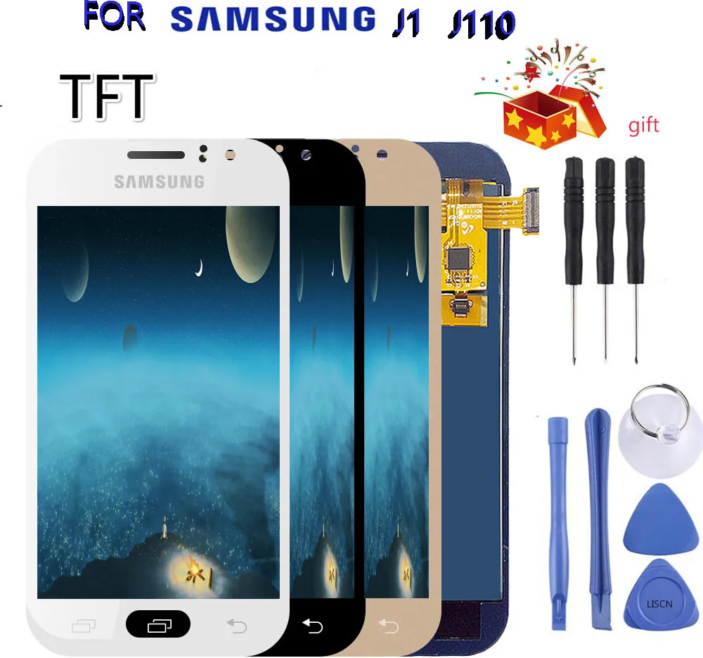 

TFT Adjust Brightness LCD For Samsung Galaxy J1 Ace J110 SM-J110F J110H LCD Display Touch Screen Digitizer Assembly Replacement