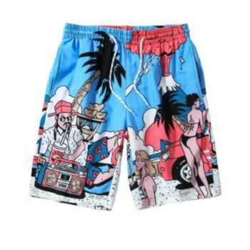 

New Brand Surfing Beach Shorts Men's Boardshorts Patchwork Surf Swim Short Pants Quick Dry Swimwear Trunks Beach Shorts For Male