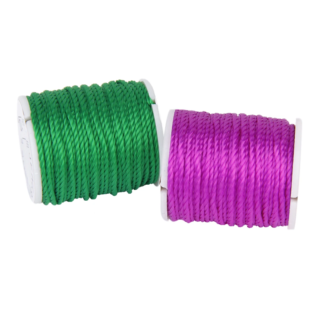 10 Rolls Mixed Color Nylon Cord Beading Thread String 1mm DIY Jewellery Making