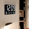 LED Digital Wall Clock Temperature Date and Day Display Electronic LED Clock with Remote Control for Home Living Room Decoration 4