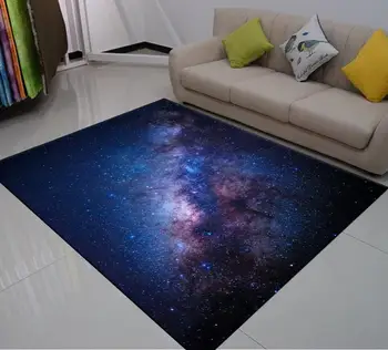 

3D Print Large Floor Mat Tai Chi Horse Starry Sky Carpets For Living Room Floor For Bedroom Kids Room Rug Home Vloerkleed
