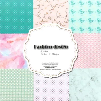 

KSCRAFT 24 Sheets Fashion Design Scrapbooking Pads Paper Origami Art Background Paper Card Making DIY Scrapbook Paper Craft