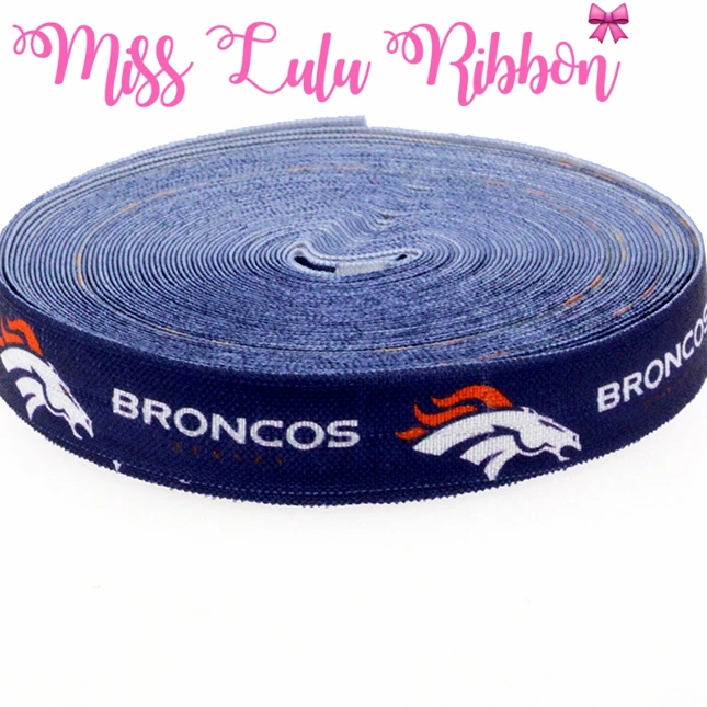 (10 ярдов/партия) 5/8 &quot16 мм Broncos Америка футбол эластичная лента спортивная одежда