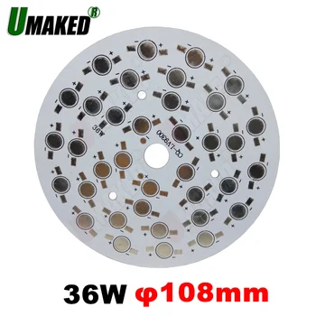 

36W 108mm led aluminum plate board for high power beads, LED pcb board for bulb light downlight etc