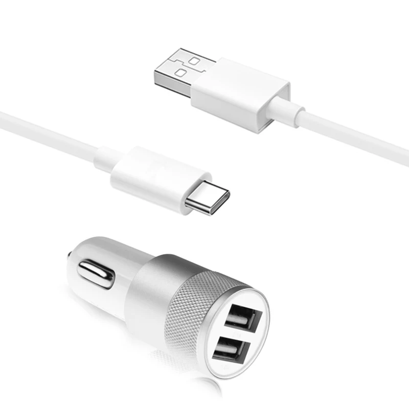 Автомобильное зарядное устройство с двумя USB-портами для iPhone se2 7 8 Plus 11 Pro зарядный