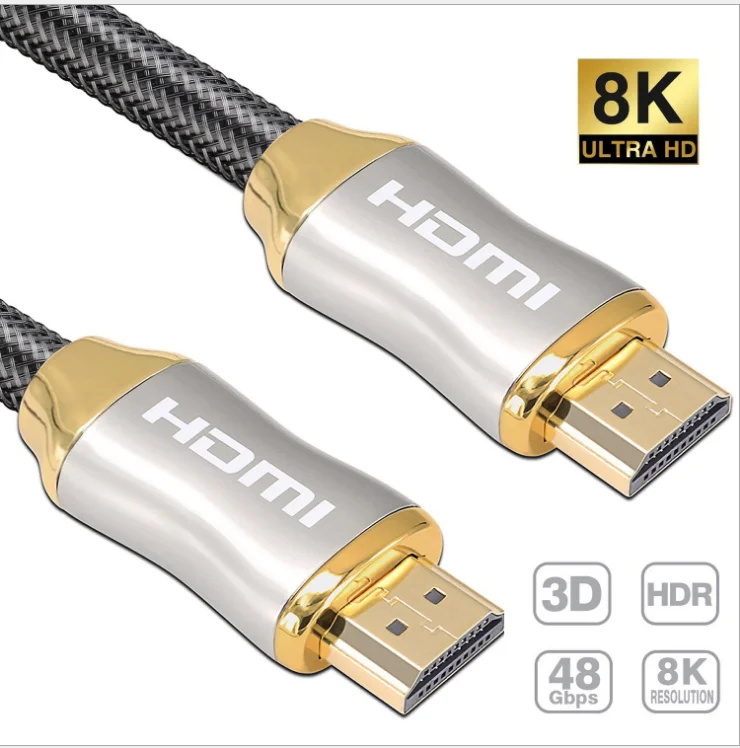 0 5 м 1 2 3 HDMI кабель 4K 120 Гц 8K 60 48GPS высокоскоростной конвертер для PS4 HD TV s проекторов
