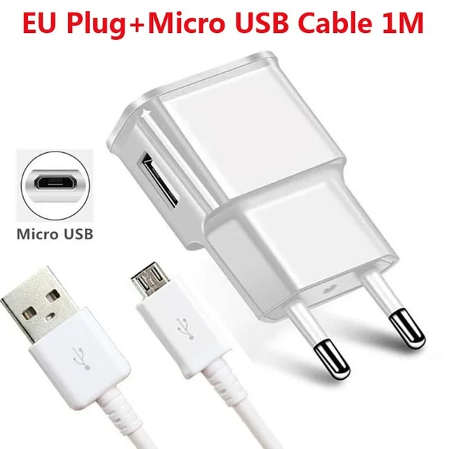 For Samsung Galaxy J2 J6 S8 A7 A8 A10 A32 A52 A12 A11 A51 M21 5V 2A Wall Plug Adapter Type C Charger Micro USB Data Charge Cable usb c power adapter 20w Chargers