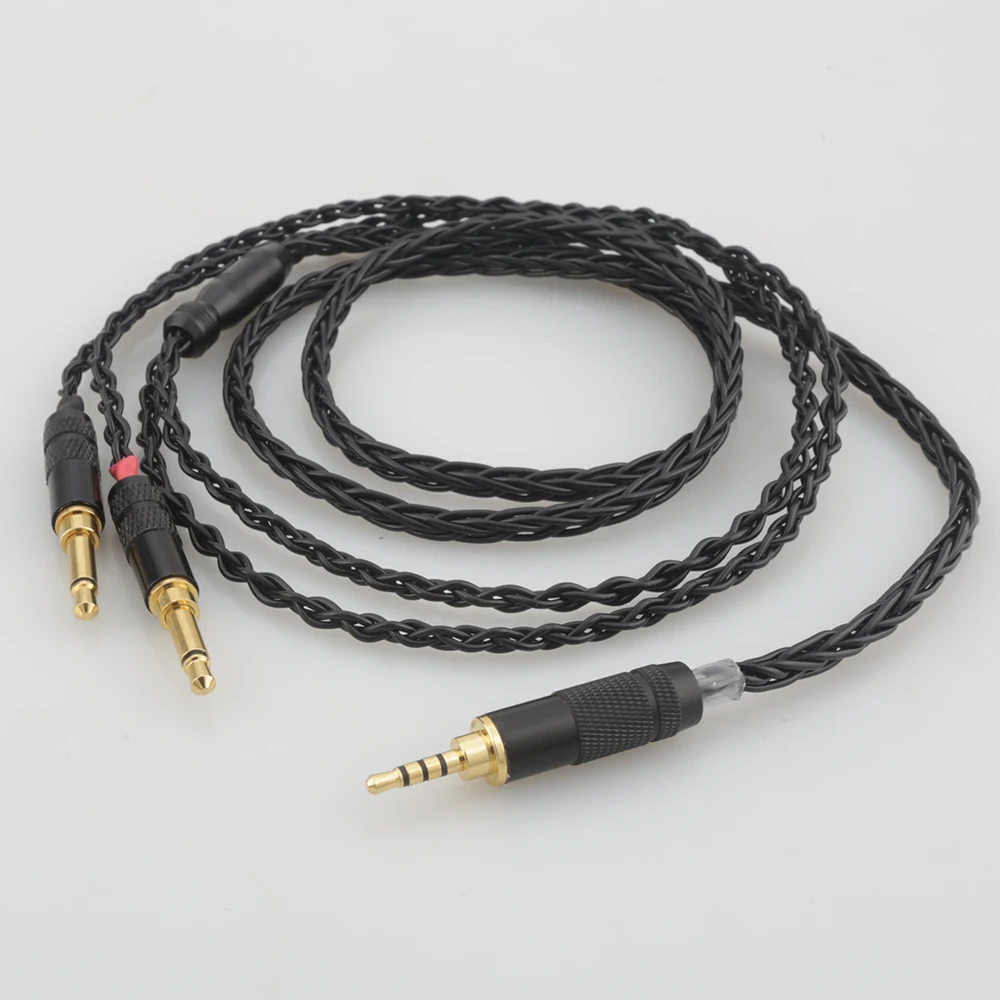 Audiocrast 8 Cores 2 5 3 5MM 4 4mm Balanced Upgrade Cable for Denon AH D7200 AH D5200 d9200 Headphone