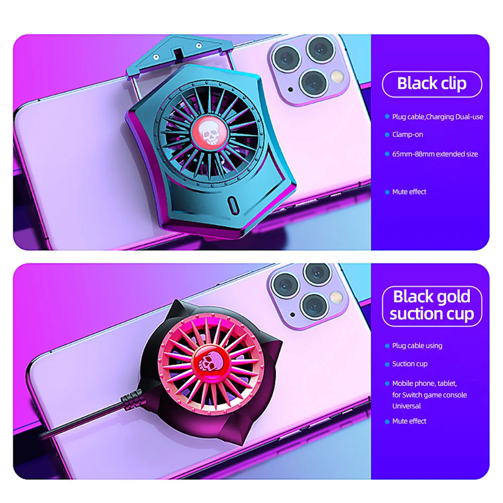 ! ACCEZZ портативный мобильный телефон кулер радиатор для iPhone 11 XS XR 8 7 Xiaomi Samsung