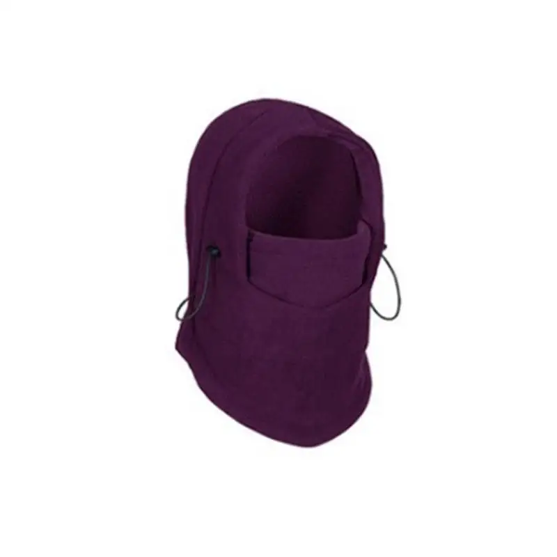 purple 1x термальная мотоциклетная Шея зимняя Лыжная маска на все лицо крышка шляпа - Цвет: purple