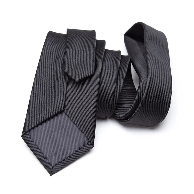 New Mens Tie 8cm 7cm 6cm Classic Black Slim cravatte per uomo accessori cravatte festa nuziale abito formale Casual regali solidi cravatta