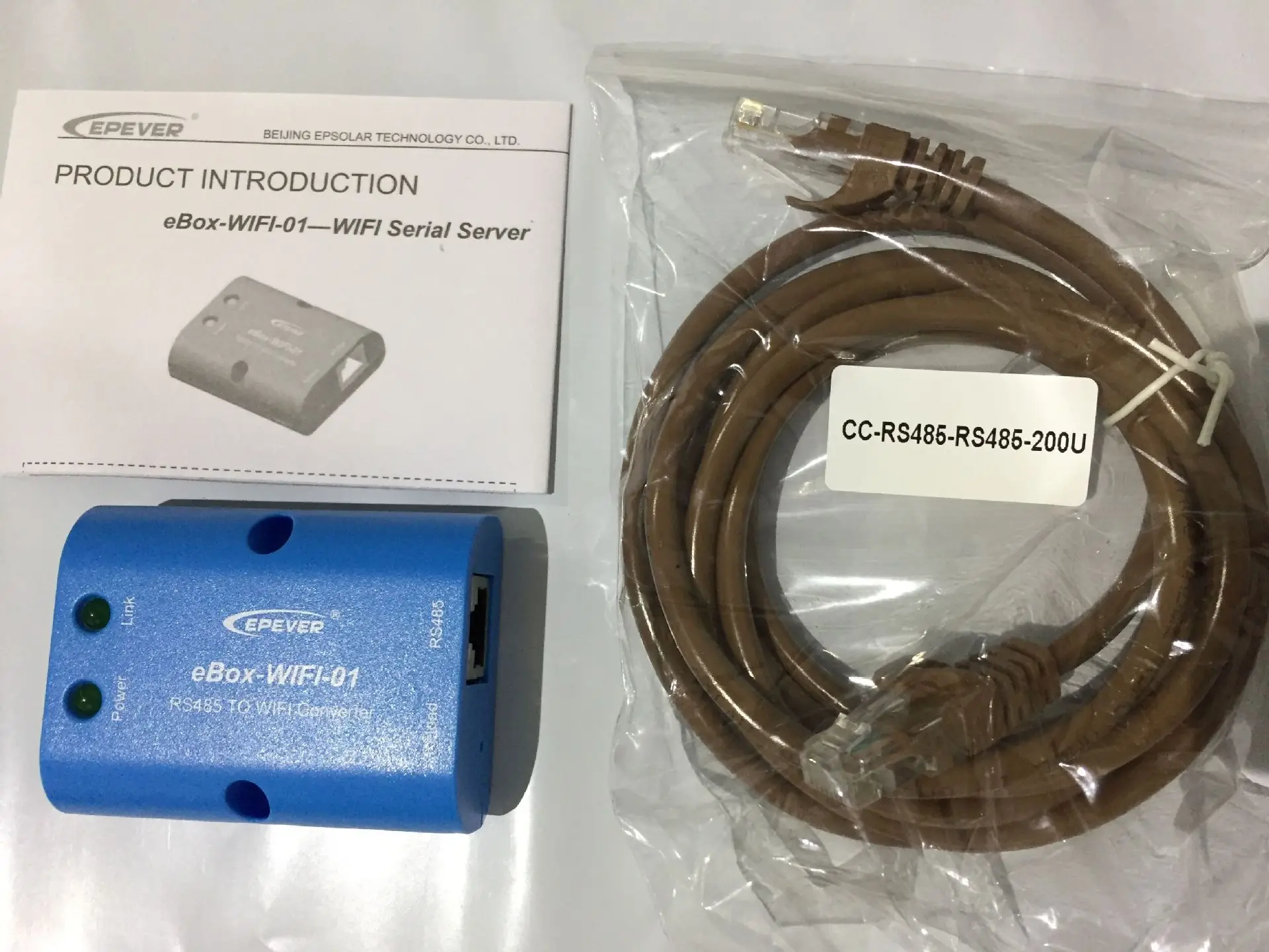 EPEVER eBox-wifi-01 5VDC Солнечный последовательный порт сервер wifi беспроводной телефон приложение