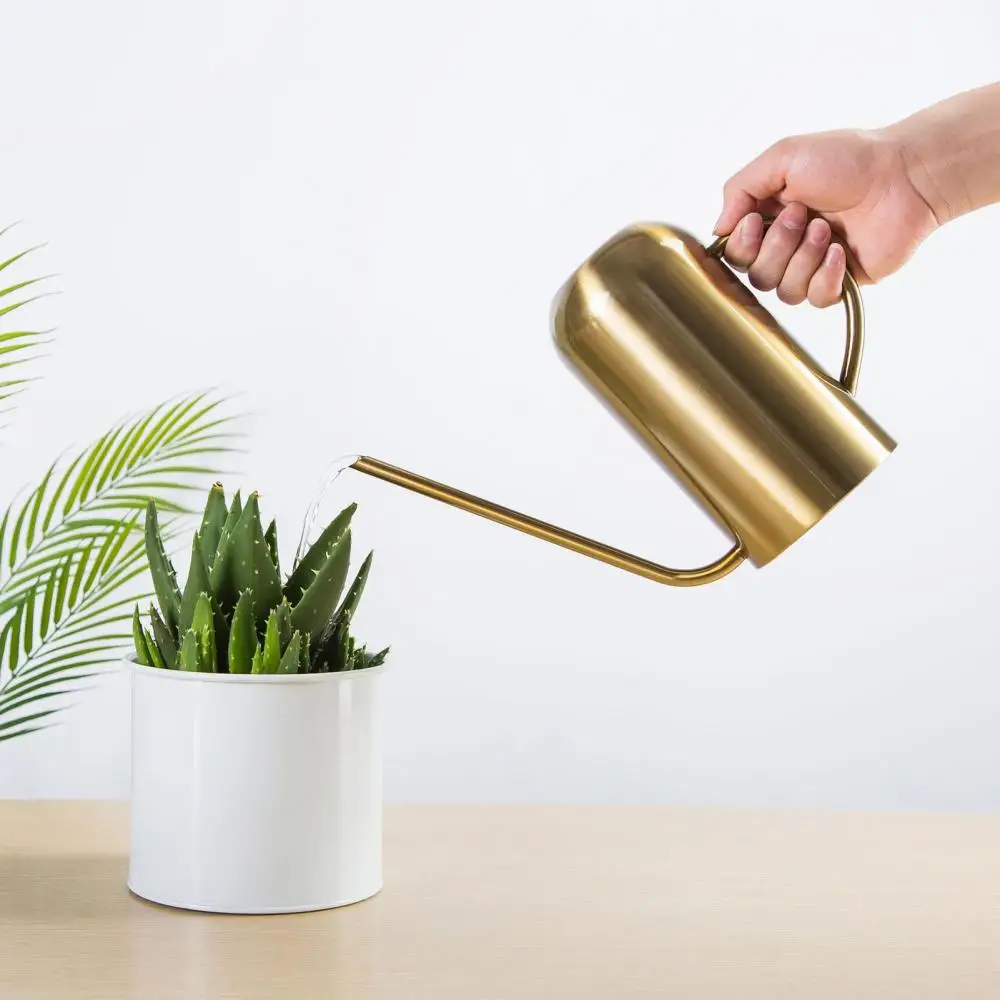 1500ml Long Mouth Stainless Steel Watering Can Pot Succulent Bonsai Plants watering can for flowers