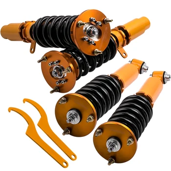 

Coilovers Kit for BMW 5 Series E39 99 00 01 02 03 Shock Adj Height Struts Golden Suspension Damper Force Camber Plate Spring