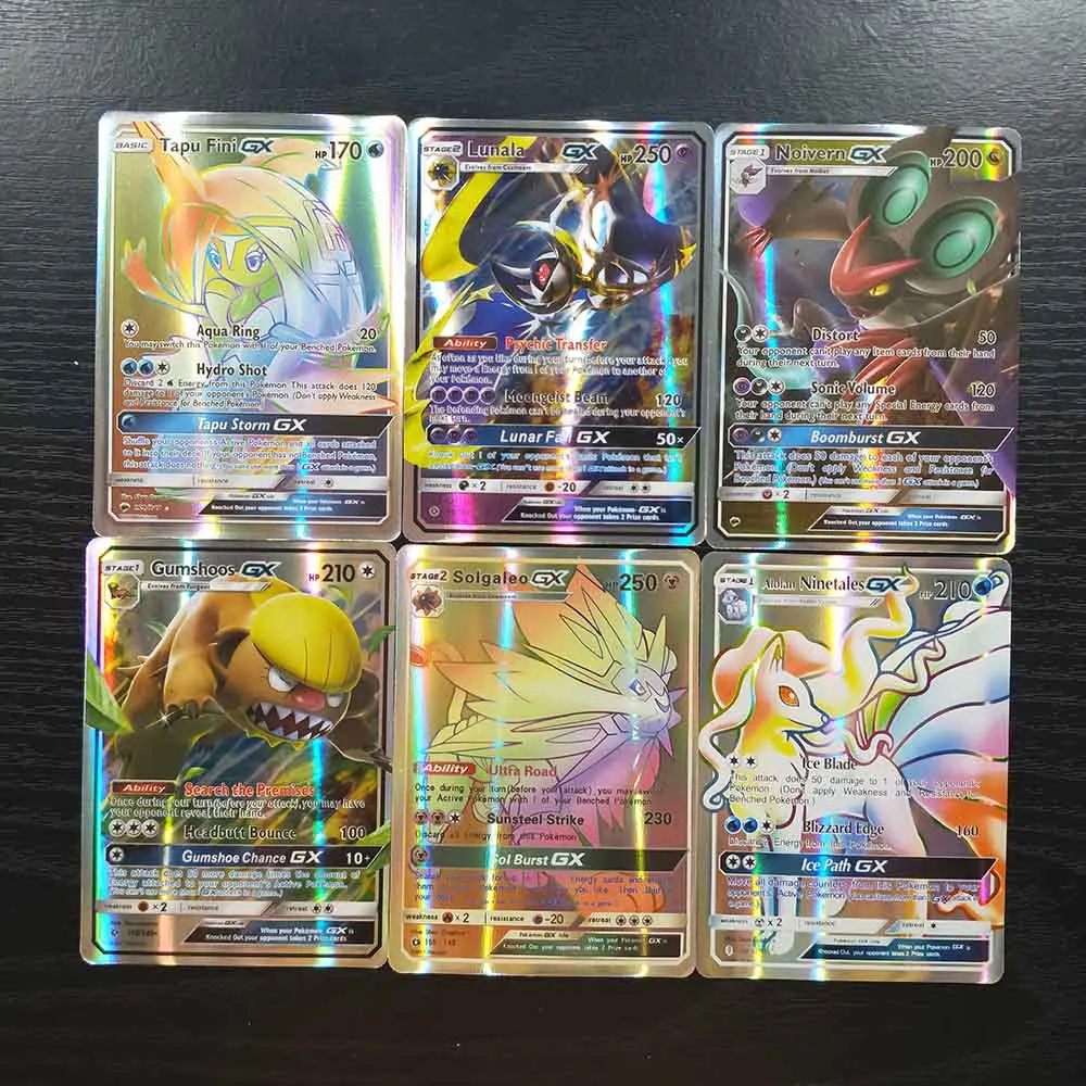 Флеш-карты TAKARA TOMY Pokemon, 120 шт., 109 GX 11, коллекция тренеров, битва, сияющая карточная игра, детские игрушки, подарки