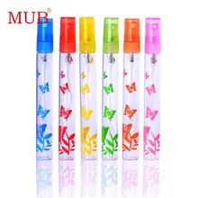 MUB-6 шт./лот 10 мл портативный мини-стеклянный спрей насос бутылка многоразовый парфюмерный распылитель бутылка для путешественника