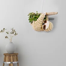 Sloth - Fabric Flowerpot, Cute Pattern, Toy, Flowerpot, Animal Figurines, Garden Planter, Storage Basket, Ornaments