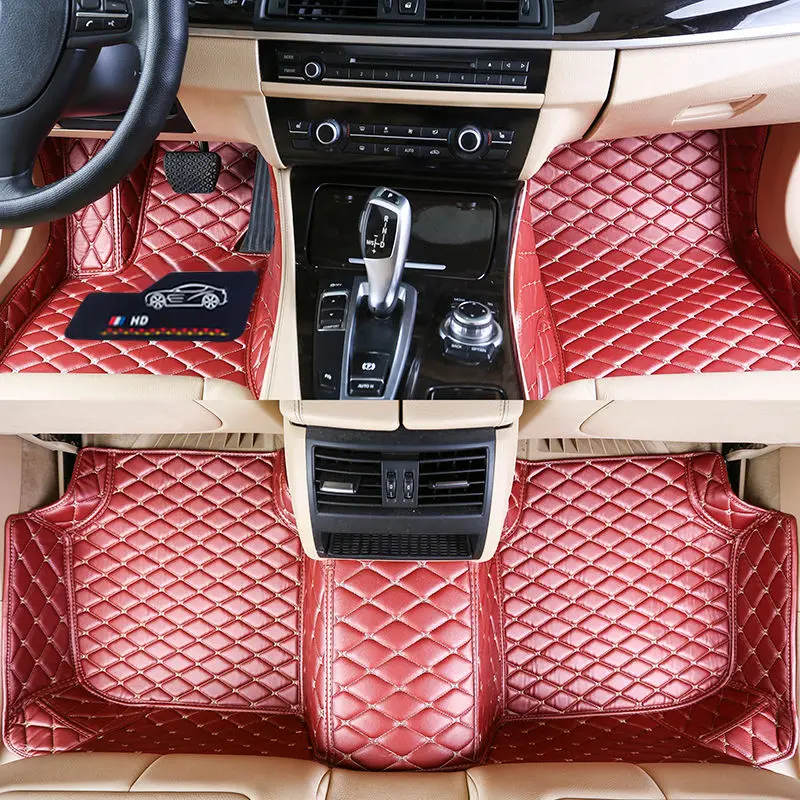 2/4pcs Tapis De Sol De Voiture Accessoires Tapis De Sol Antidérapant Pour  Une Protection Toutes Saisons Pour Les Voitures SUV Camions Et Coupés  Intérieurs De Voiture Personnalisés Rose Rouge - Temu France