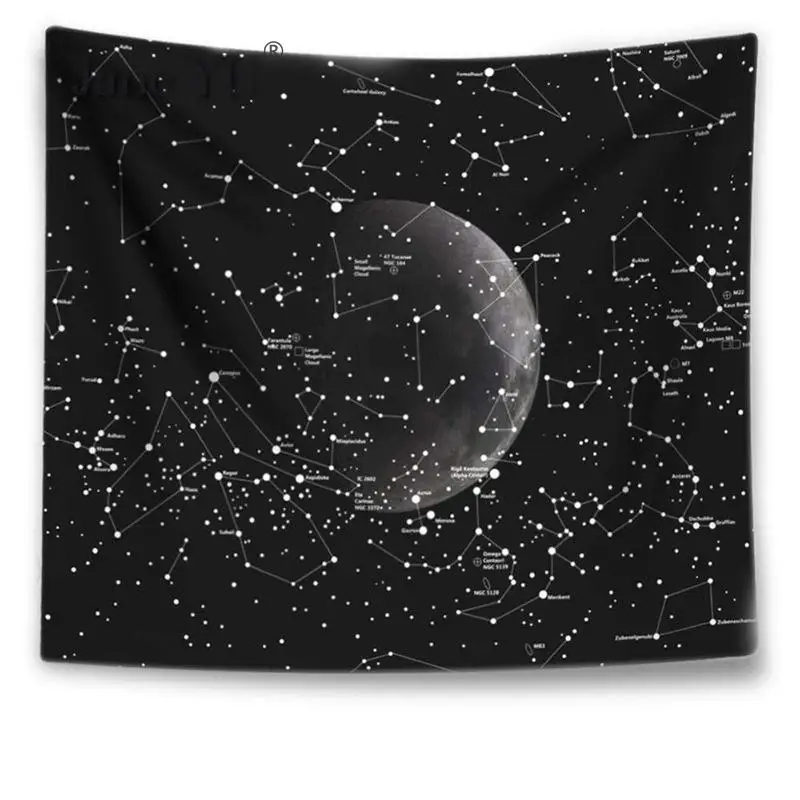 Бутик космический гобелен настенный гобелен Звездный гобелен с изображением неба галактика, планета гобелен Созвездие гобелен богемный настенный подвесной