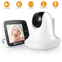 Monitor de vídeo portátil para bebé, cámara inteligente inalámbrica HD de 3,5 pulgadas, con visión nocturna, Audio y vídeo
