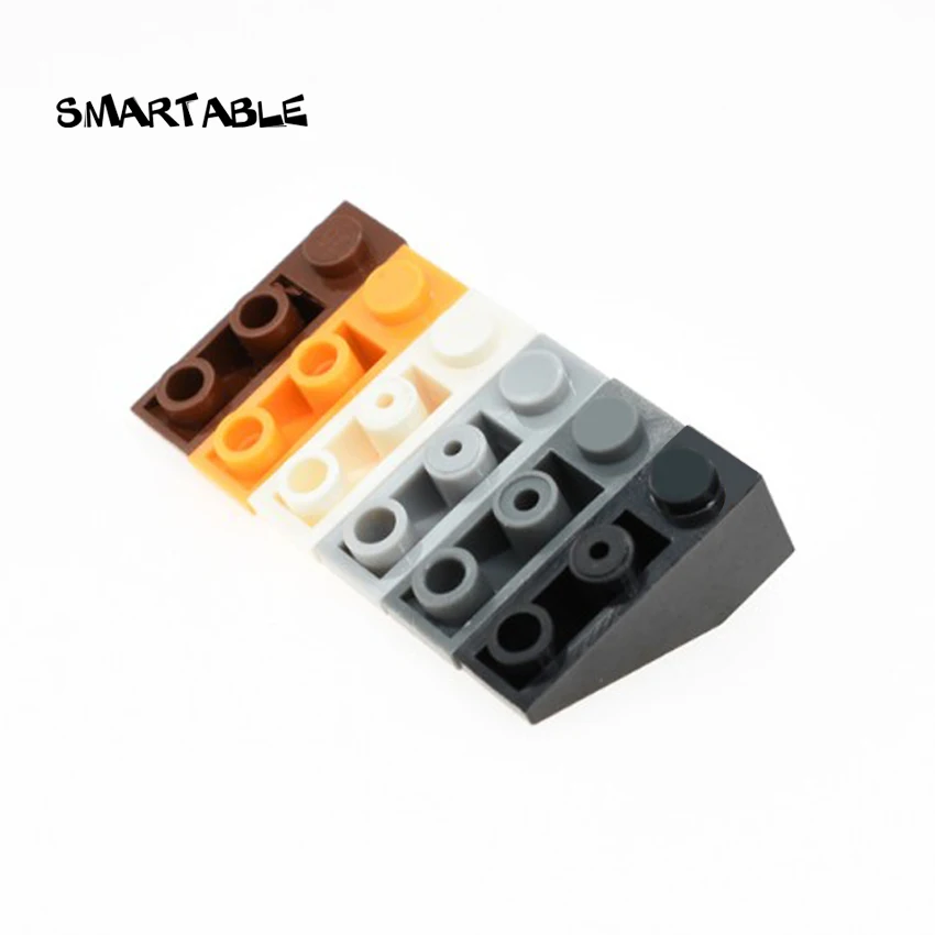 Умный кирпичный Наклонный перевернутый 45 1x3 строительные блоки MOC часть игрушка для детей креативная совместимость всех брендов Technic 4287 60 шт./лот