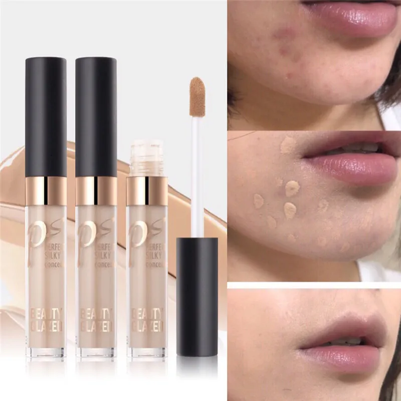 Full Cover 3 Colors Liquid Concealer Makeup 3ml Eye Dark Circles Cream Face Corrector Make Up Base Cosmetic Small Tattoo Scars