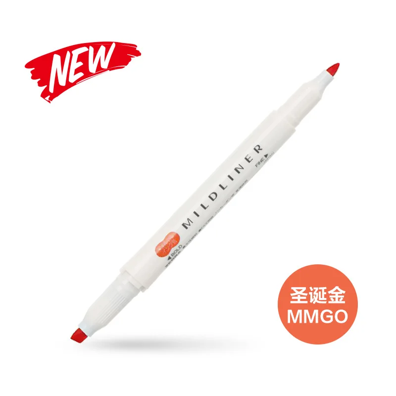 MMGO Zebra Mildliner лайнер двухглавый маркер ручка крюк ручка милый арт маркер ручка Zebra Mildliner японские канцелярские товары для рукоделия - Цвет: MMGO