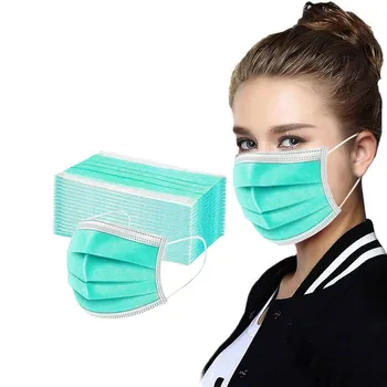 

Fast Delivery 50PCS Women Man Solid Mask Disposable Face Mask 3Ply Ear Loop Anti-PM2.5 Mask Face Mask Adult Mouth Mask Unisex