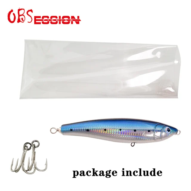 65g90g120g140g Trolling Wood Stickbait Pencil Popper Tuna Boat Fishing Lure Topwater Long Casting Wobbler Carp Artificial Leurre 11