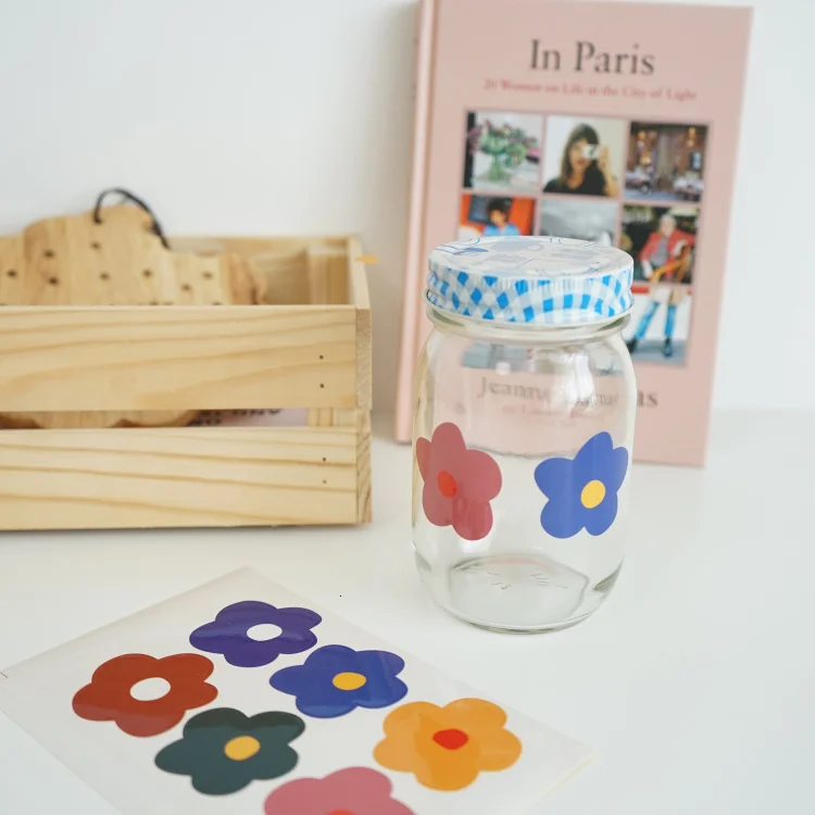 Декоративные наклейки SIXONE в виде цветка Гина для корейской девушки милые