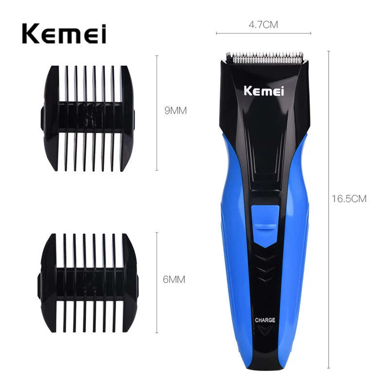 Kemei электрический триммер для волос перезаряжаемая профессиональная Бритва для бороды для мужчин титановая пластина портативная машинка для стрижки волос Машинка для стрижки волос F30