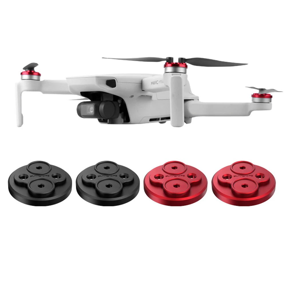 New ECY 4PCS Motor Cover Cap for DJI Mavic Mini Drone Dust-proof Engine Protector Guard Protective Accessory Aluminium Light Slip-over 