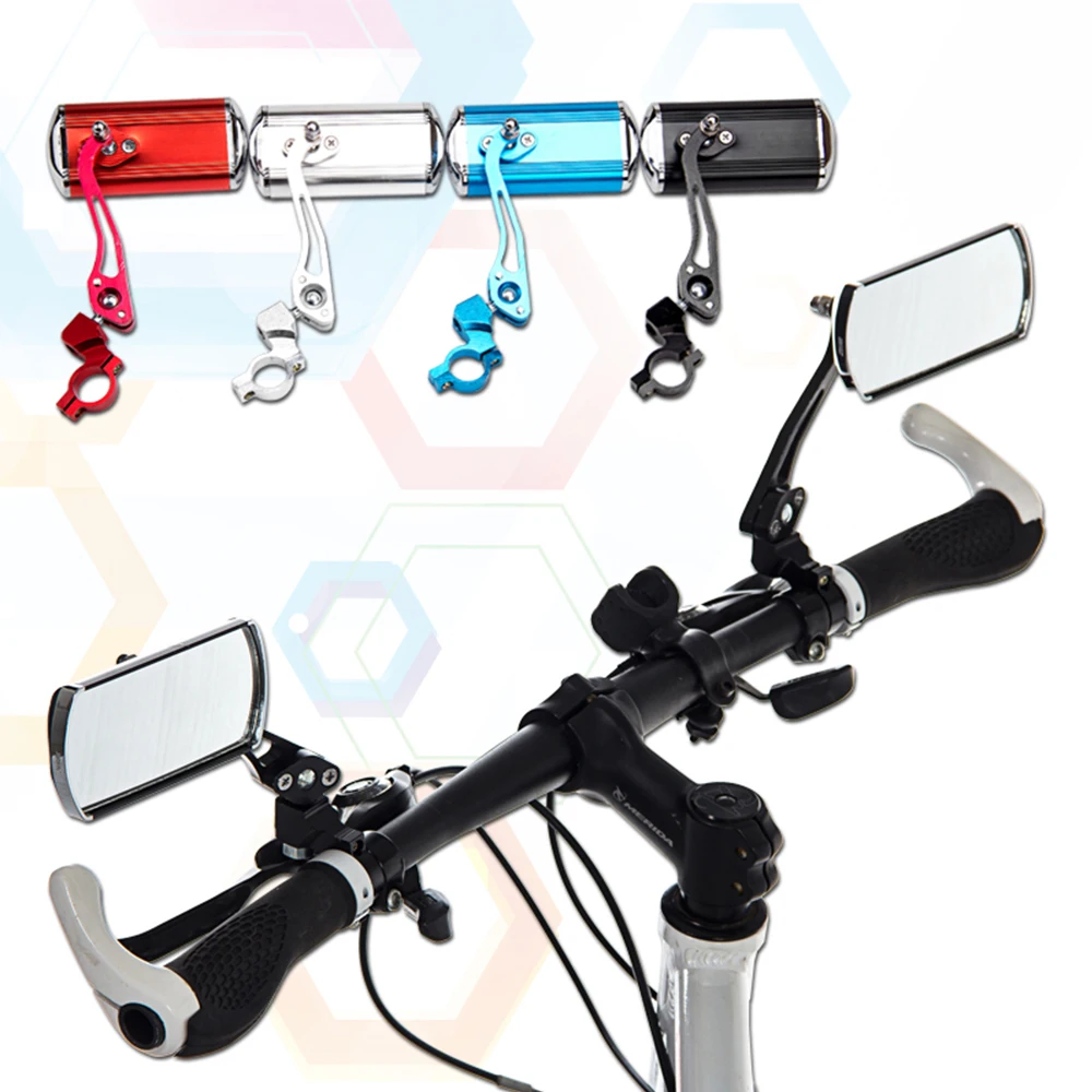 

1 Pair 360 Rotation Metal Aluminum Bicycle Mirror Handlebar End Rear Rearview Bike View Glass Cycling Safety Dropshipping