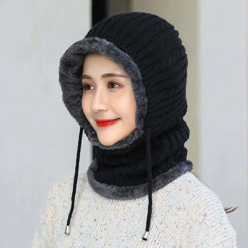 Женские головные уборы Skullies Beanies для верховой езды Ветрозащитная маска уха