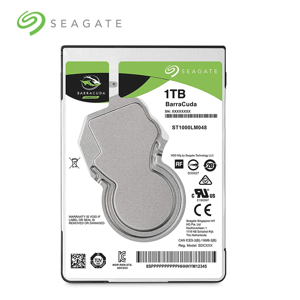 Жесткий диск Seagate для ноутбука 1 ТБ 2 5 дюйма 7 мм 5400 об/мин SATA 6 128 Мб Кэш ST1000LM048| |