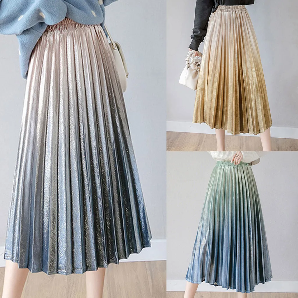 Модные женские длинные Облегающие юбки с завышенной талией трапециевидной формы на осень и зиму, удобные легкие стильные модные юбки