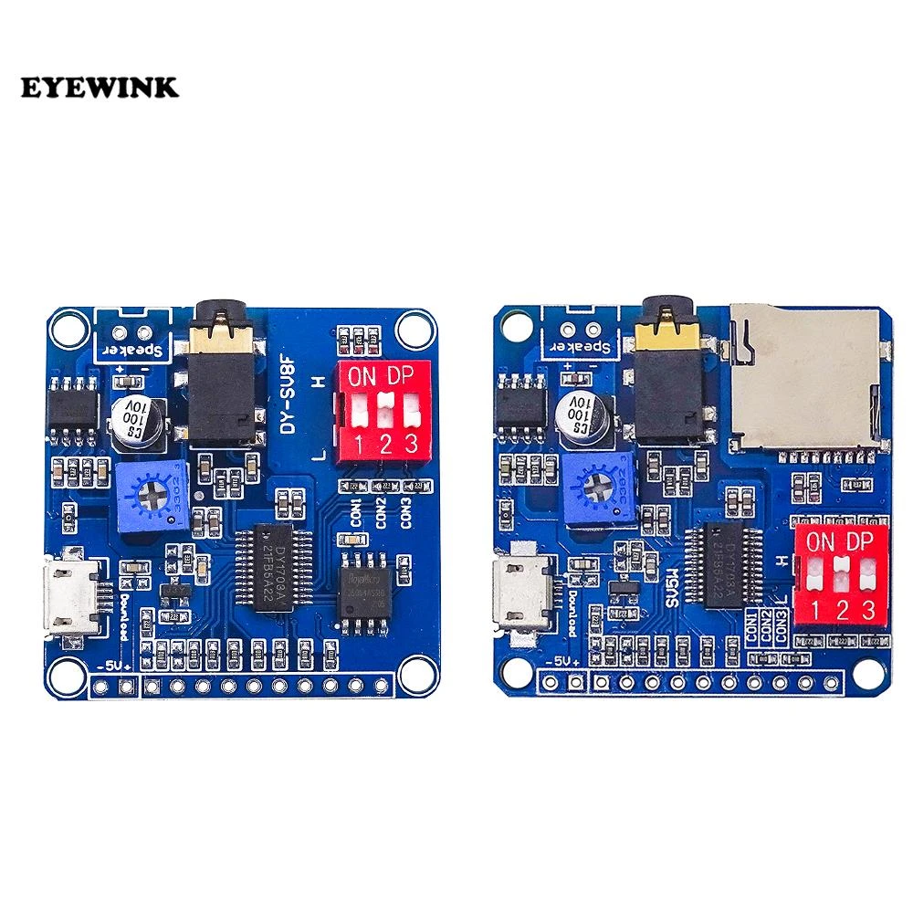 DONGKER Sprachwiedergabemodul, DC 9-24V, 30W Sprachübertragungsgerät, 9 Trigger Schnittstellen, 8 I/O Trigger Modi, Musik Player, integrierter 64Mbit Flash Speicher Sprachmodul DONGKER Sprachwiedergabemodul, DC 9-24V, 30W Sprachübertragungsgerät, 9 Trigger Schnittstellen, 8 I/O Trigger Modi, Musik Player, integrierter 64Mbit Flash Speicher Sprachmodul