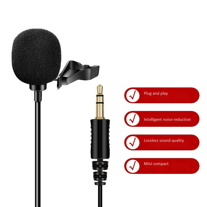 Профессиональный микрофон для камеры портативный мини стерео HiFi Качество звука