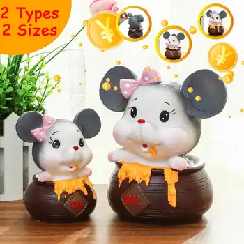 

Mouse Piggy Bank Piggy Save Money Bank Cartoon Saving Box Adorable Coin Box Kid Creative Gift Crafts Money Box 2020 New