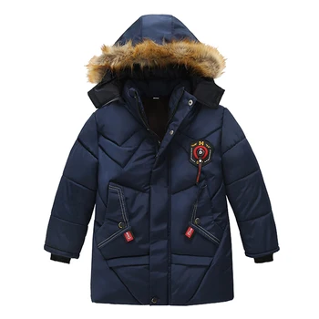 

2020 Winter Jacket Boys Coat New Outerwear Toddler Cotton Padded Coat Thickened Outerwear Kids Snowsuits Infant Boy Hooded Parka